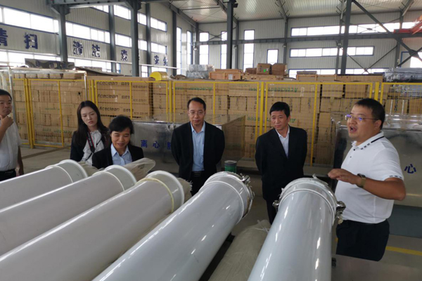 陕西航天建设集团有限公司总司理、党委副书记谢明娟率队赴辽宁J9集团环保工业集团开展考察调研事情