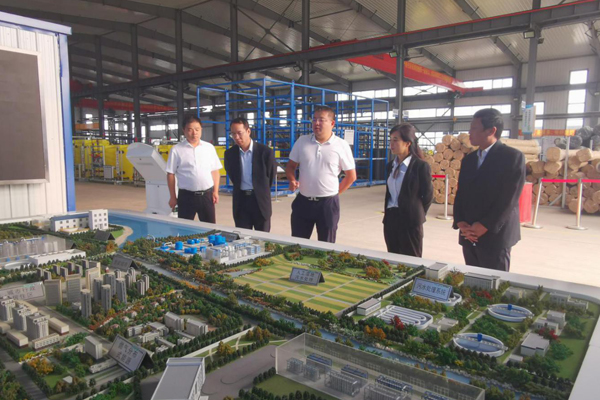 陕西航天建设集团有限公司总司理、党委副书记谢明娟率队赴辽宁J9集团环保工业集团开展考察调研事情